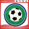 Circular pattern parinted with lively high quality sofe pvc coaster
